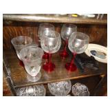 GLASSWARE & KENNEDY PLATE / DR GLASSWARE & KENNEDY PLATE / DR