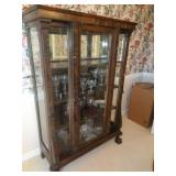 CURIO W CLAW FEET 65'T X 18'W X 42' L / DR CURIO W CLAW FEET 65'T X 18'W X 42' L / DR