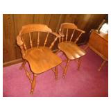 2 - ETHAN ALLEN CHAIRS / ONE DAMAGED 2 - ETHAN ALLEN CHAIRS / ONE DAMAGED