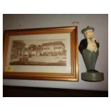 HARLAND SANDERS SIGNED PHOTO & FIGURE / G HARLAND SANDERS SIGNED PHOTO & FIGURE / G