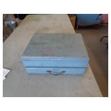 OLD WOOD BOX W TOOLS 6' T X 11' W X 15' L OLD WOOD BOX W TOOLS 6' T X 11' W X 15' L