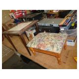 FOOT STOOL & SMALL TABLE FOOT STOOL & SMALL TABLE
