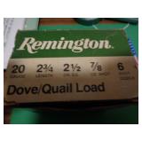 REMINGTON 20GA #6 SHOT / MAY BE ONE SHORT REMINGTON 20GA #6 SHOT / MAY BE ONE SHORT