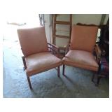 2 - MATCHING SIDE CHAIRS 36'T / RW 2 - MATCHING SIDE CHAIRS 36'T / RW