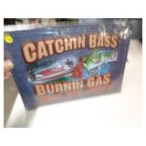 12X17 METAL SIGN - BASS FISHING 12X17 METAL SIGN - BASS FISHING