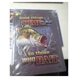 12X17 METAL SIGN - BASS 12X17 METAL SIGN - BASS