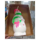 1968 BLOW MOLD SNOWMAN 14' T 1968 BLOW MOLD SNOWMAN 14' T