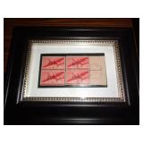 1944 AIRMAIL STAMPS IN FRAME 1944 AIRMAIL STAMPS IN FRAME