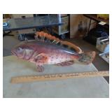 DECORATIVE FISH MADE FOR HANGING 24' L DECORATIVE FISH MADE FOR HANGING 24' L