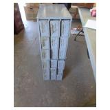 18 DRAWERS PARTS BIN 10'T X 34' L X 17' D / UT 18 DRAWERS PARTS BIN 10'T X 34' L X 17' D / UT