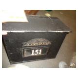 HEAVY WROUGHT IRON MAIL BOX HEAVY WROUGHT IRON MAIL BOX