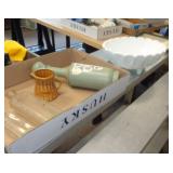 LOT OF GLASSWARE & MISC