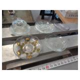 LOT OF CLEAR GLASSWARE
