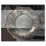 VINTAGE STERLING SILVER INLAID GLASS