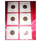 6 - INDIAN HEAD CENTS