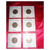 6 - BUFFALO NICKELS