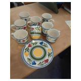 GIBSON - 8 CUPS 3 SAUCERS
