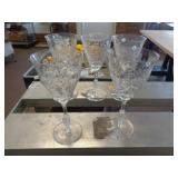 5 - 8' CRYSTAL STEMMED GLASSES