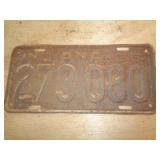 1935 INDIANA LICENSE PLATE