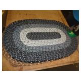 18' X 28' BRAIDED RUG - BLUE