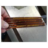 5 - GLASS GLENMORE WHISKEY STIR STICKS