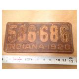 1928  INDIANA LICENSE PLATE