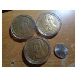 3 - 1977 CHICAGO MAYOR TOKENS