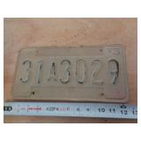 1979  INDIANA LICENSE PLATE