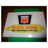 METAL SIGN 8' X 12' OLIVER COMBINE