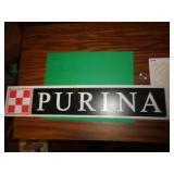 METAL SIGN 3 1/2' X 19 1/2' PURINA