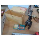 VINTAGE LUNAX MICROSCOPE IN WOOD CASE