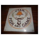 METAL SIGN 8' X 8' UTAH FISH & GAME