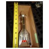 VINTAGE METAL ROCKET COIN BANK