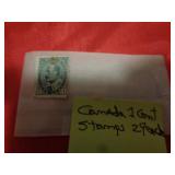 29 - CANADIAN ONE CENT STAMPS