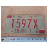 1979  INDIANA LICENSE PLATE