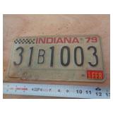 1979  INDIANA LICENSE PLATE