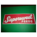 METAL SIGN 2 3/4' X 8' SUPERSWEET FEEDS