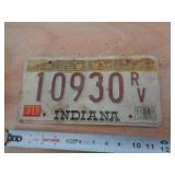 1984  INDIANA LICENSE PLATE