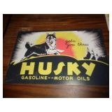 METAL SIGN 7 3/4' X 11 1/2' HUSKY GASOLINE