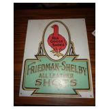 METAL SIGN 9 1/2' X12' RED GOOSE SHOES