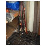 LARGE LOT OF FISHING POLES / ST