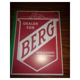 METAL SIGN 8'X11' - BERG BARN CLEANER