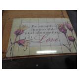 16' X 24' WOOD WALL DECOR - LOVE