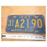 1963  INDIANA LICENSE PLATE