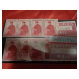 U.S. CERTIFIED MAIL STAMPS