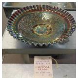 FENTON CARNIVAL GLASS BOWL 10' ACROSS