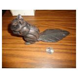CAST IRON SQUIRREL DOOR STOP