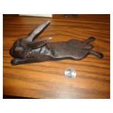 CAST IRON RABBIT DOOR STOP