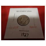 1927 MERCURY DIME