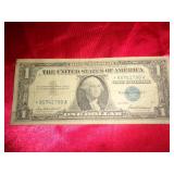 1957 BLUE SEAL $1 SILVER CERTIFICATE STAR NOTE